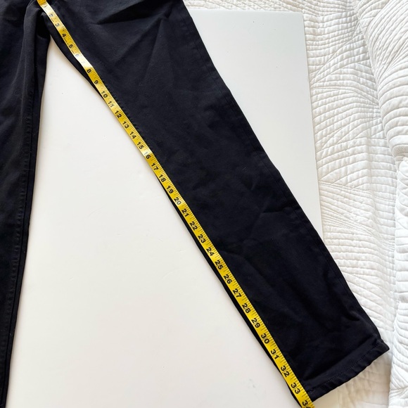 Everlane Uniform 4-Way Stretch Mens Black Denim Jeans 31x34 High Stretch Organic - Picture 12 of 13